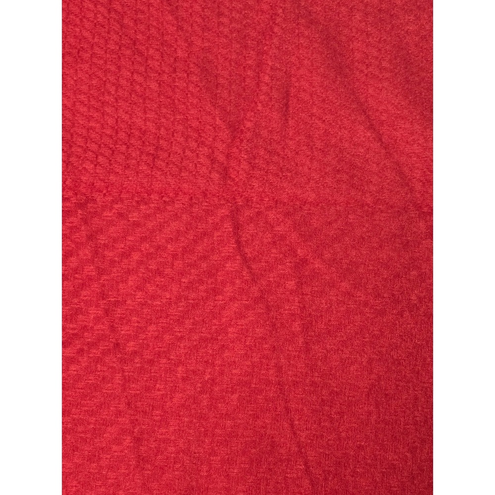 Style & Co Red Convertible Wrap Scarf Basketweave Texture Fringe NWT - Picture 4 of 10